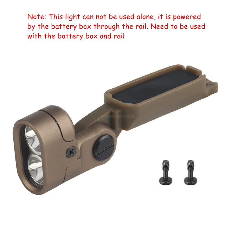 Tactical Helmet Modular Integrated ARC Rail Light for Modular ARC Rail 2 Mode IR/White LED Flashlight Fast Helmet Accessories