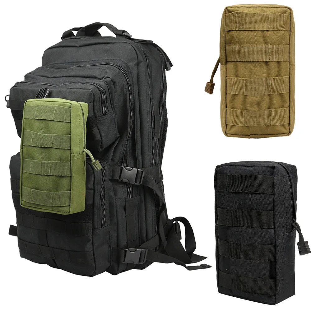 Outdoor Tactical Pouch Oxford EDC Molle Tool Pack Zipper Waist Accessories Durable Belt Camo Bag For Hunting Hiking Sports