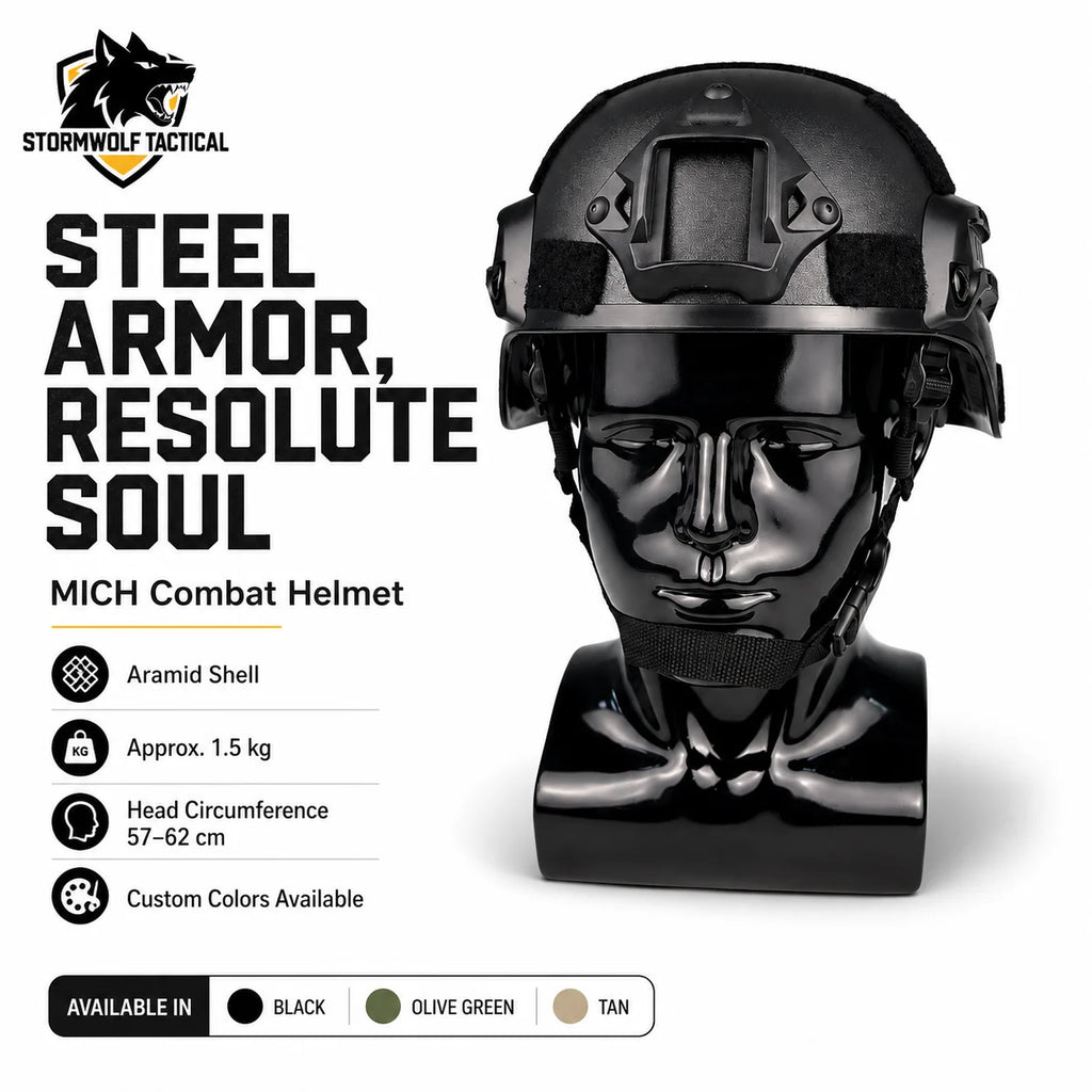 ABS MICH Tactical Helmet Lightweight Impact Resistant Airsoft Head Gear For Wargame CS Hunting Cycling Outdoor Training