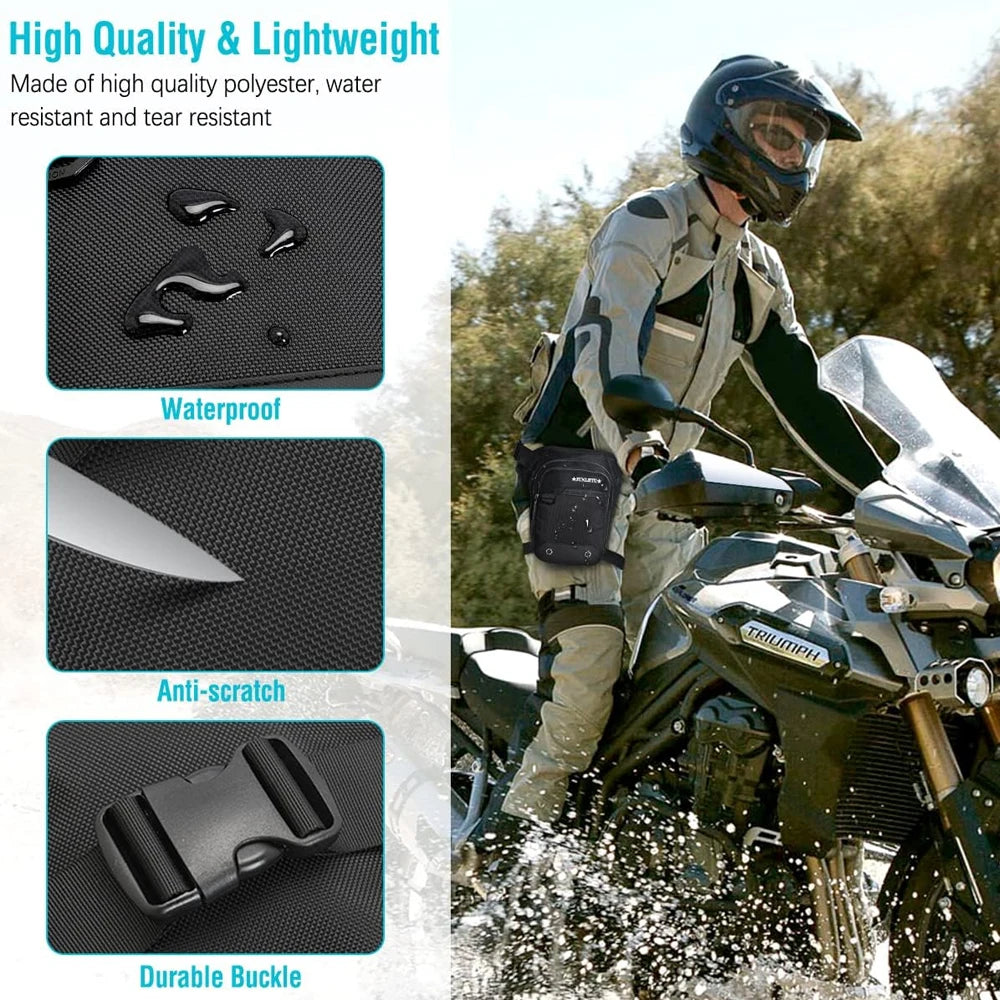 1PCS Drop Leg Bag For Men Women Thigh Bag With Leg Strap For Motorcycle Riding Hip Pouch Leg Fanny Pack Purse Crossbody Hiking