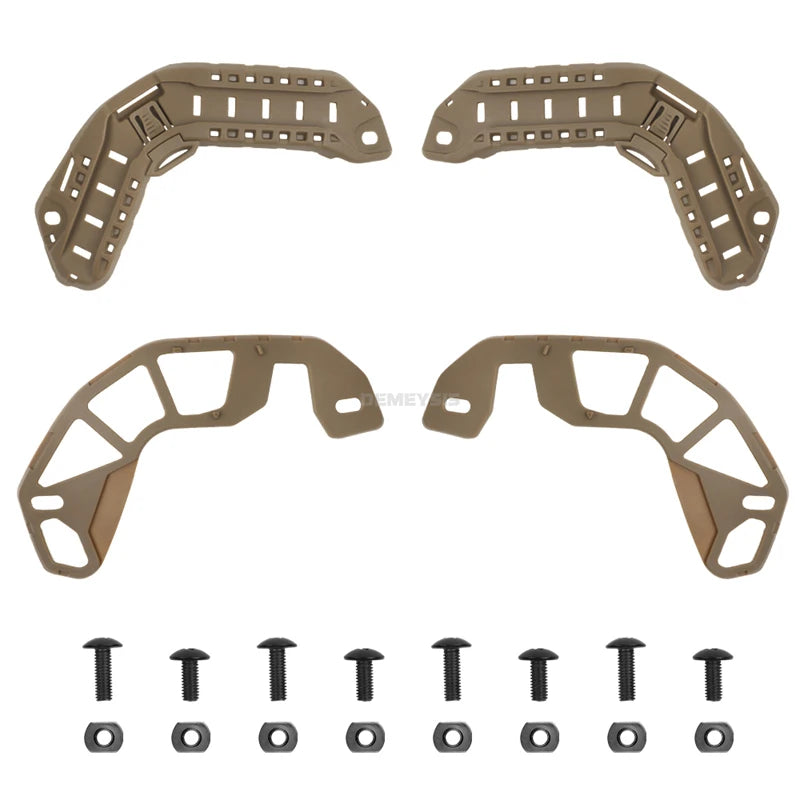 1 Pair Tactical FAST HIGH CUT Helmet Side Guide Rail ARC Helmet Mount Rail Hunting Airsoft Helmet Accessories Rails Kit