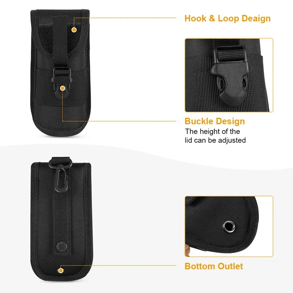 Outdoor Molle Sunglasses Holder Glasses Pouch EDC Waist Pack Utility Hiking Hunting Accessories Organizer Eyeglasses Case Bag