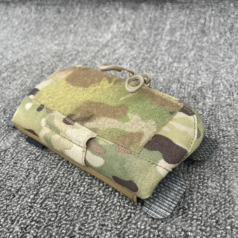 Tactical Admin Pouch Airsoft Vest Expansion Map Bag Chest Panel Hanging Multicam 500D Pouch Storage Gear
