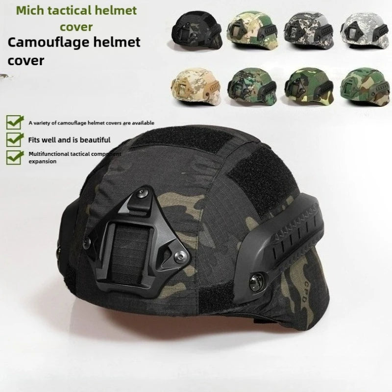 Tactical MICH2000 Helmet Cover Hunting Airsoft Camouflage Protective Helmet Cloth Cover Outdoor Shooting Sports Helmet Accessory