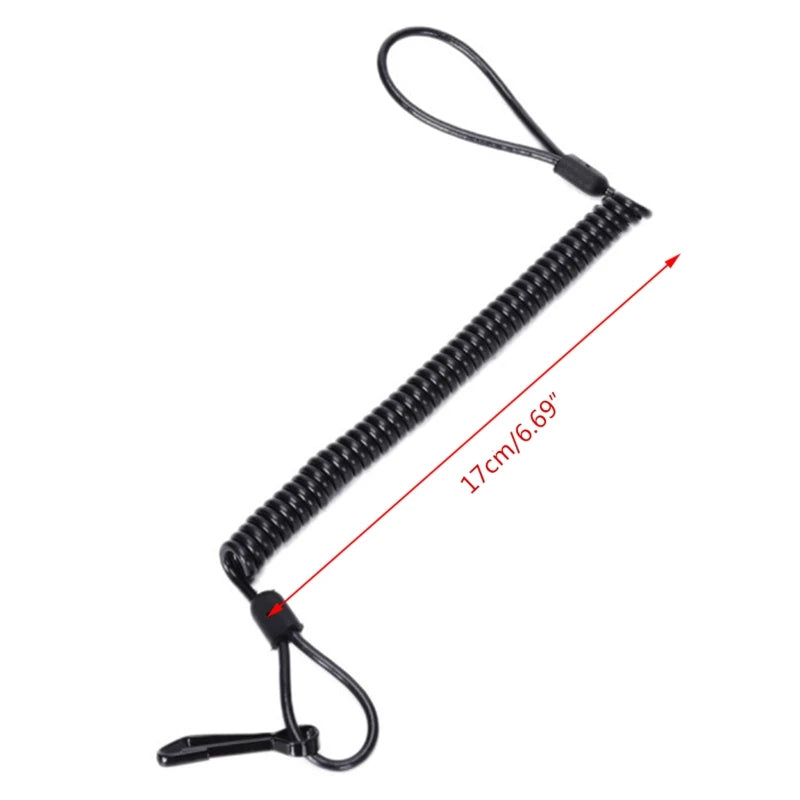 for Police Tactical Gun Strap, Spring Elastic Cord, Hunting Accessories with Buckle, Camping Safety Rubber Spring