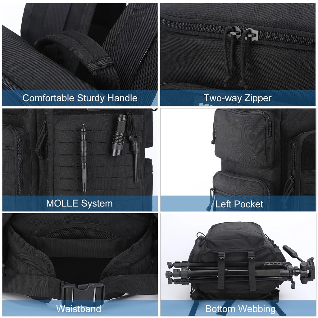Men's Duffel Bag with Large Capacity Modular System, Multi-Compartment Design with Shoe Storage Space