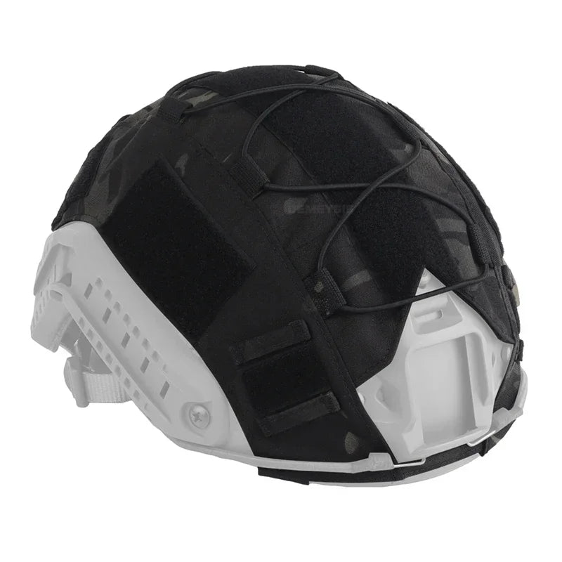 Tactical Helmet Cover for FAST Helmets  Camouflage Cloth with Hook and Loop for Outdoor Hunting Airsoft