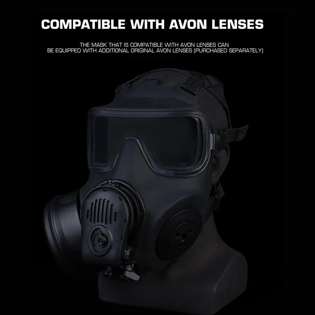FAST Airsoft Helmet with Tactical Headset FM-53 GAS Mask Model  (with Microphone Fan Cooling) CS Game Hunting Airsoft Cosplay
