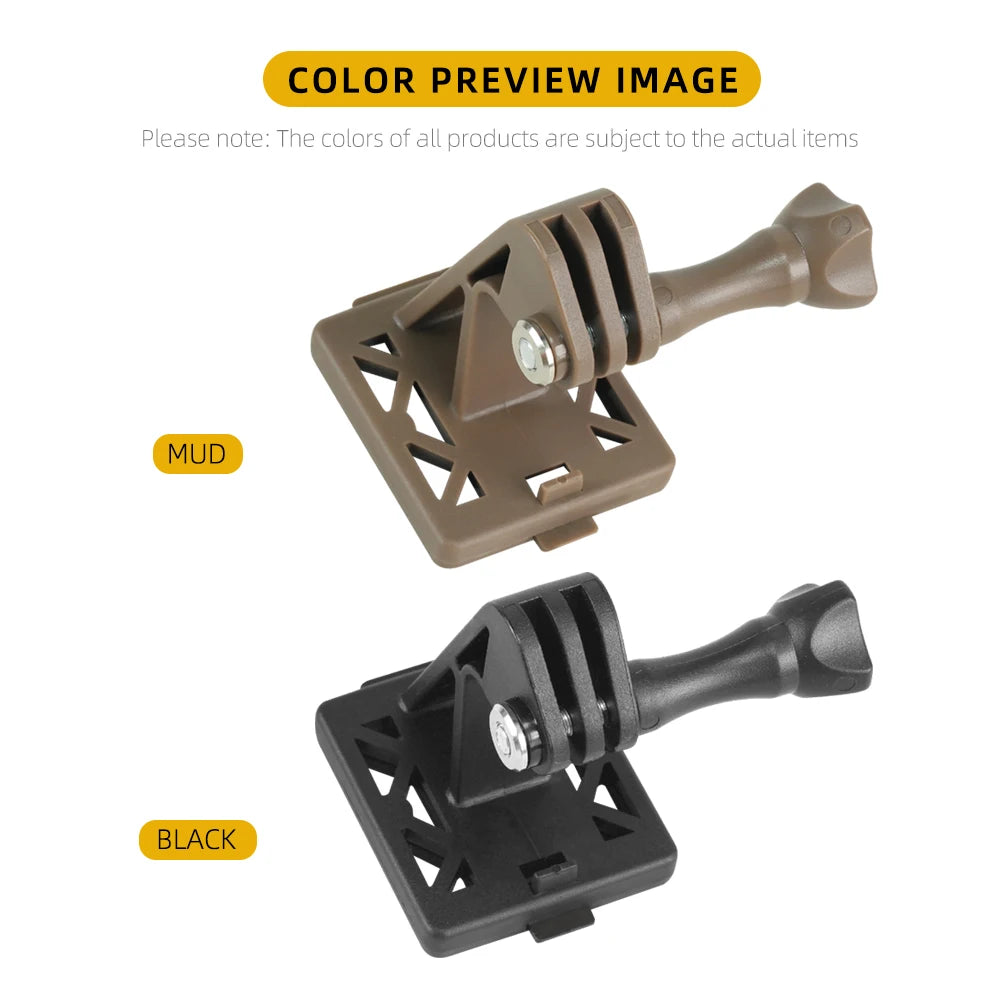 BOOIU Tactical Helmet Front Action Camera Fixed Install Mount For GoPro Hero Camera Adapter Stand Airsoft Helmet Accessories