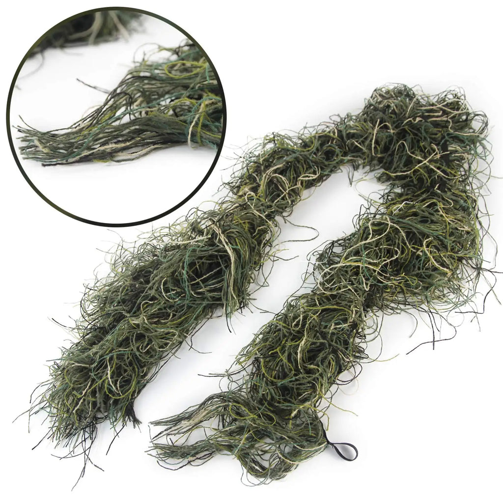 JOAXOR Ghillie Rifle Wrap Forest Rifle Concealment Wrap Tactical Camouflage Rifle Cover for Hunting Shooting Photography