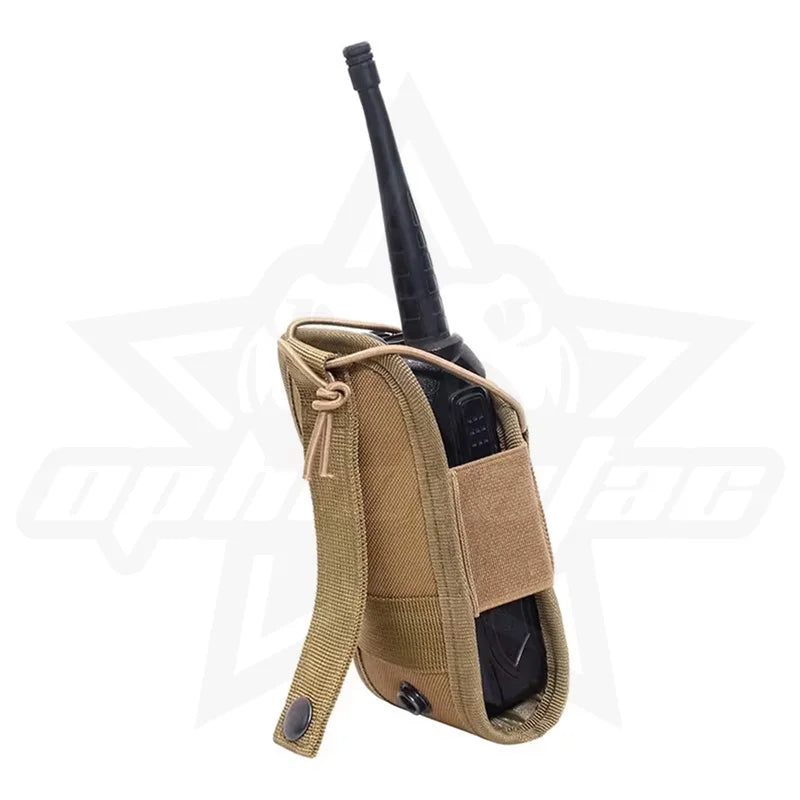 OPHIDIAN Molle Radio Walkie Talkie Bag 1000D Waist Bag Stand Pocket Portable Carrying Bag Hunting Accessories