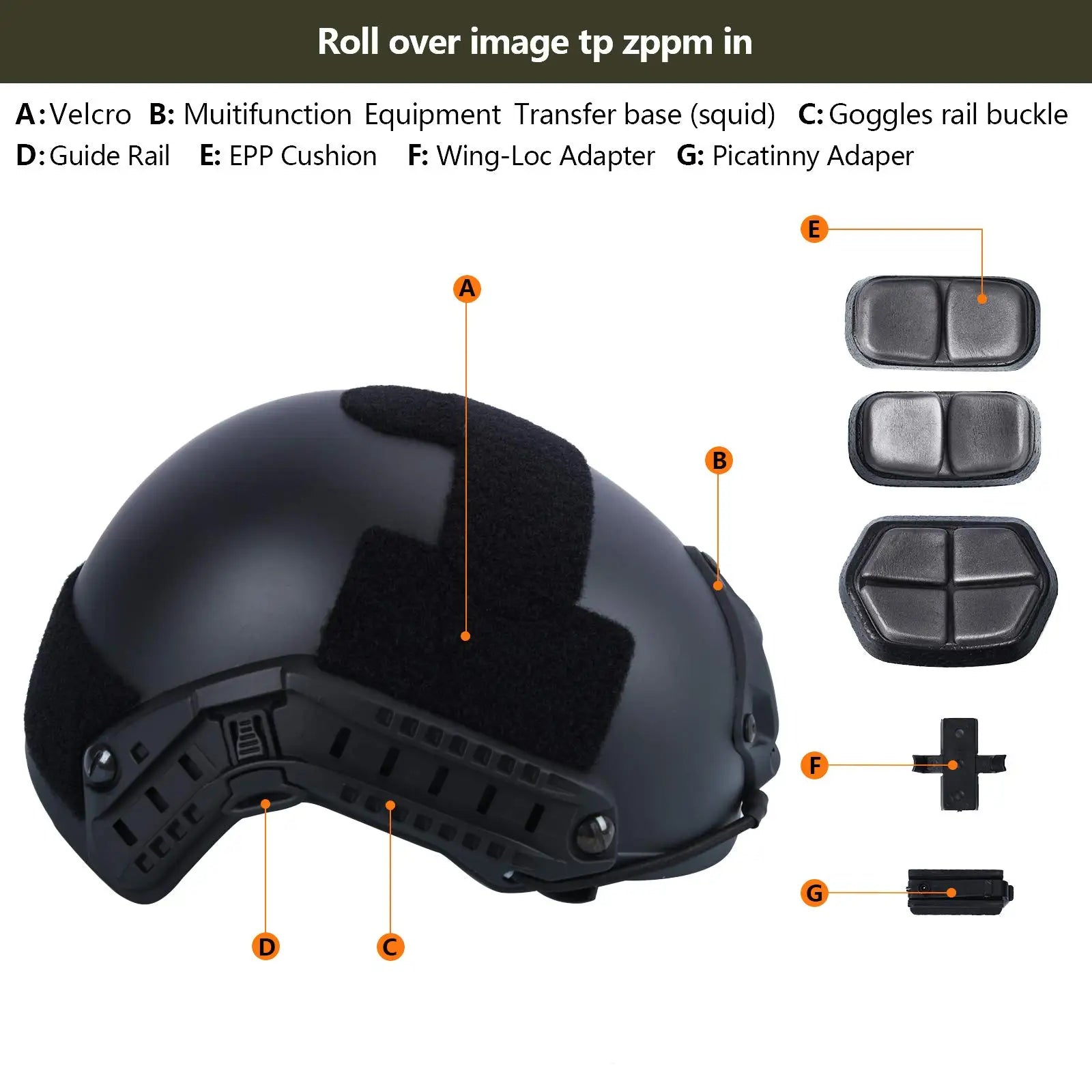 BOOIU Fast MH Base Jumping Tactical Helmet for Outdoor Hunting Game ABS Helmet with Side Rails Airsoft Paintball Protective