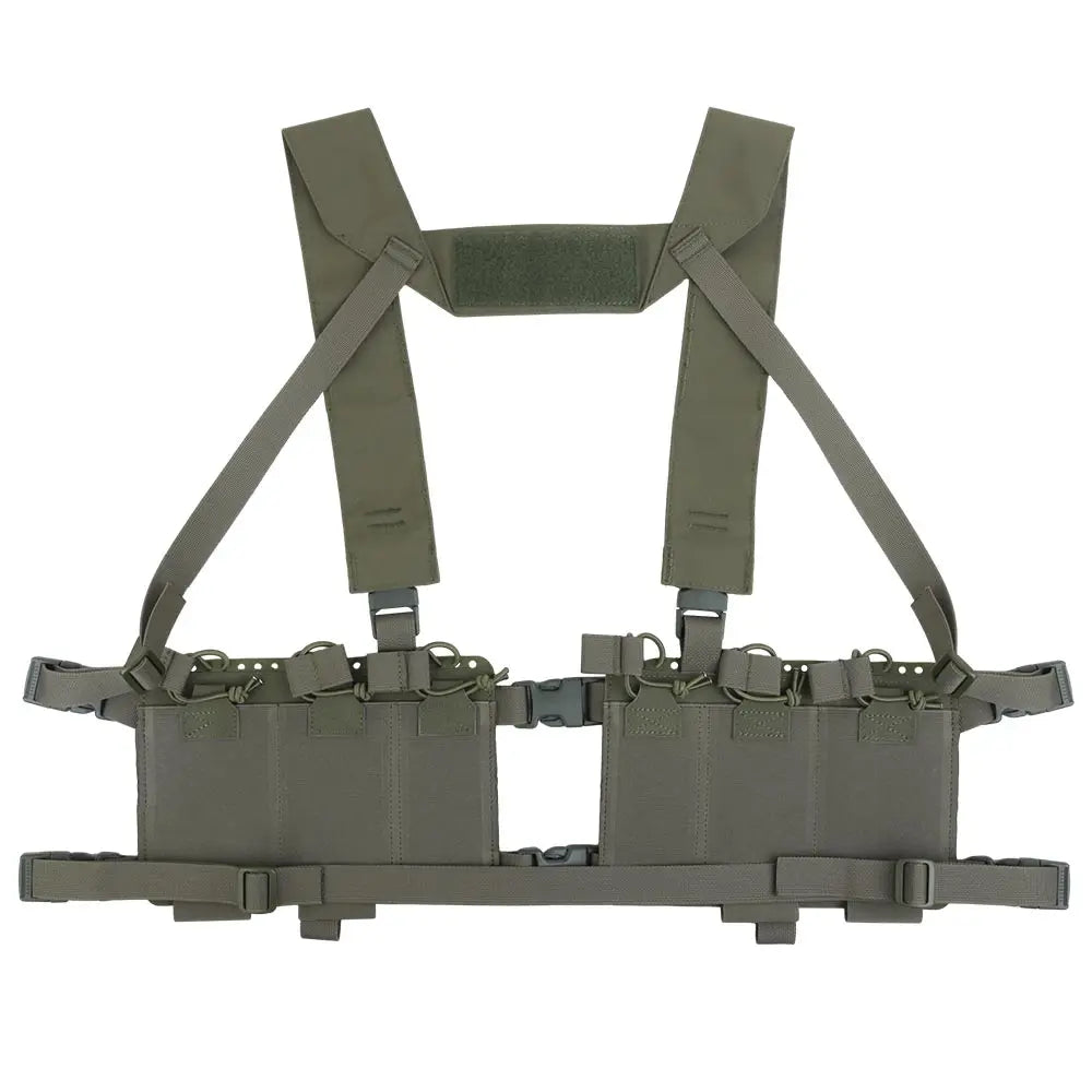 Tactical Chest Rig   Cut Molle System Military Hunting Vest Split Front Chest Rig Magazine Pouch Holster Airsoft Gear