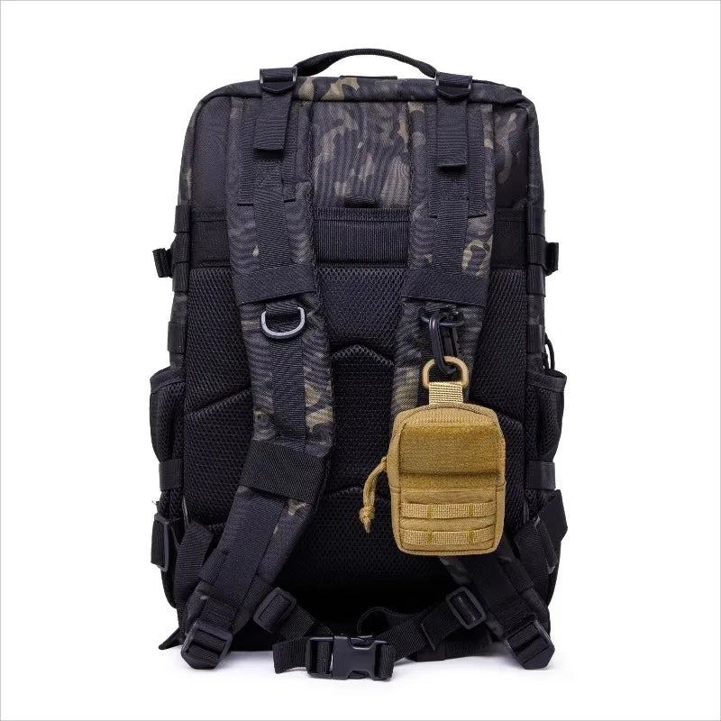Tactical Mini MOLLE Pouch Compact Utility EDC Battery Cigarette Case Card Slot Waist Bags For Outdoor Hunting Trekking Camping