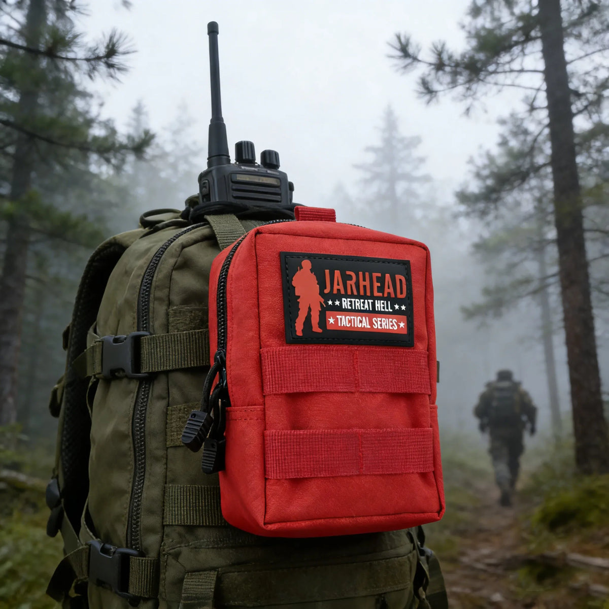 Waterproof Waist Bag EDC Tool Vest Pouch Mobile Phone Bag Tactical Outdoor Sport Hunting Travel Belt Pouch With PVC Patche