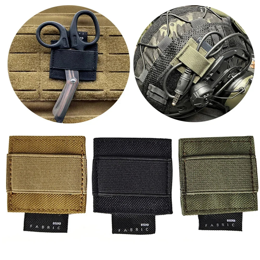 Helmet Cable Organizer - Elastic Earphone/Walkie Talkie Holder for FAST/MICH Helmets, Headset Accessories Storage System
