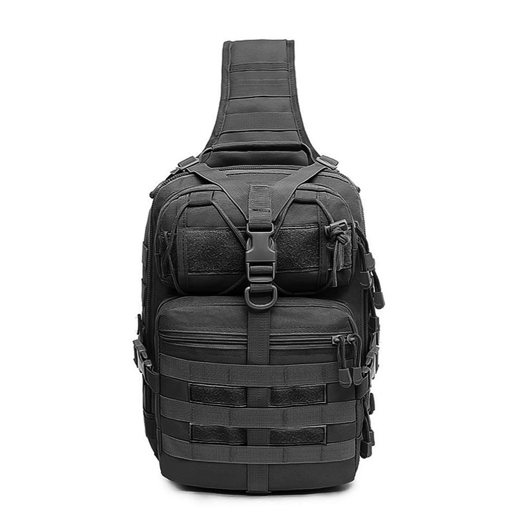 Outdoor multi-functional chest bag MOLLE messenger bag for commuting, cycling, and hiking