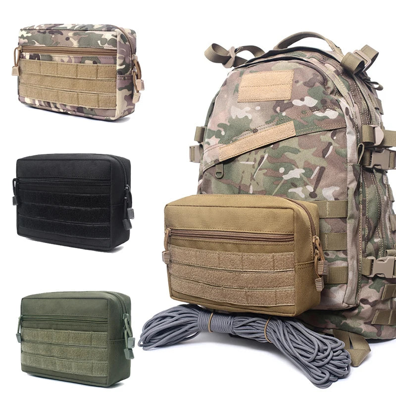 Outdoor Sports Molle EDC Pouch Dump Drop Pouche Organizer D3 Chest Rig MK3 Vest Accessories Bag Multi-Purpose Tool Kit EDC Bag