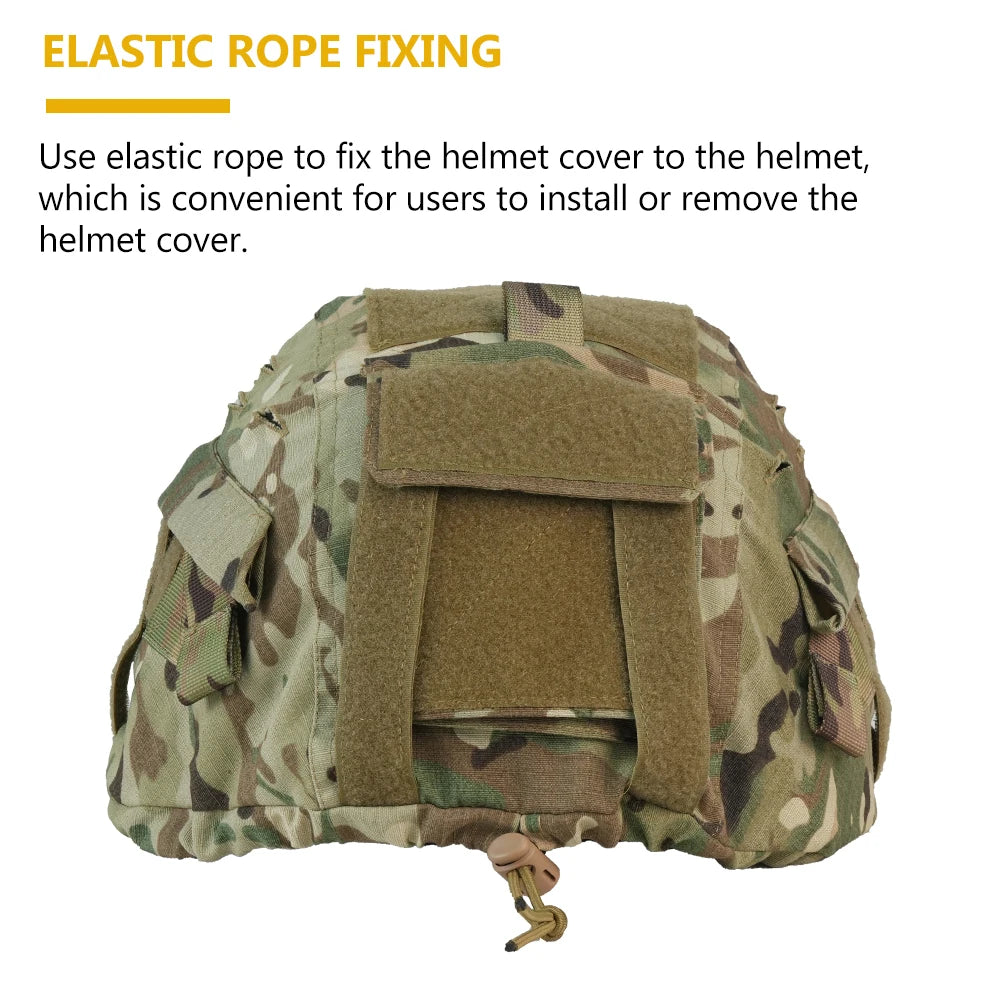 BOOIU Tactical Helmet Cover Camouflage Airsoft Helmet Cloth for MICH2000 CS Outdoor Hunting Helmets Accessories