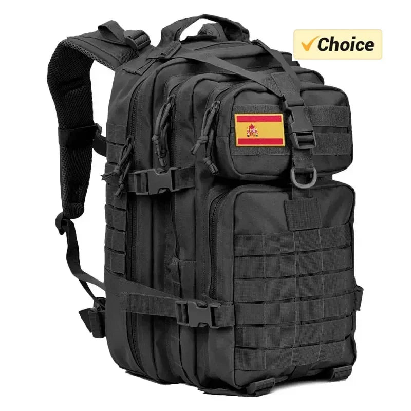 A 80L Tactical Backpack Outdoor Bag for Fitness MOLLE Backpack GYM For People EDC Hiking Survival Rucksack Witch Bottle Holder