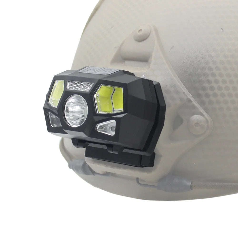 New USB Charging Tactical FAST MICH Helmet Light Signal Light Hunting Airsoft Fishing Headlight Survival Rescue Headlamp
