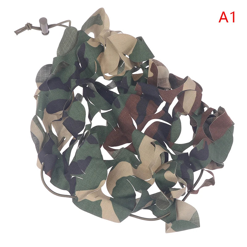 3D Tactical Camo Net Helmet Cover Laser Cut Nylon Drawstring Camo Helmet Cover Scrim CS Paintball Paratrooper Accessories