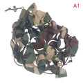 3D Tactical Camo Net Helmet Cover Laser Cut Nylon Drawstring Camo Helmet Cover Scrim CS Paintball Paratrooper Accessories