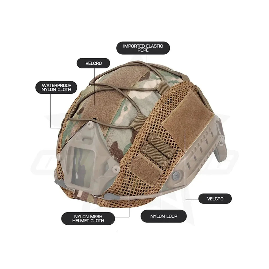 1pcs FAST Helmet Cover for Fast MH PJ BJ Helmet Airsoft Paintball Helmet Cover Accessories Cycling Net