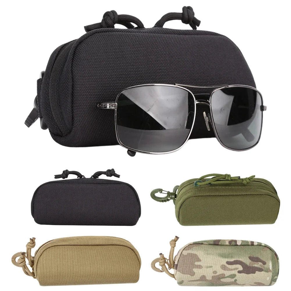 1Pc Tactical Pouch Hard Case Fashion Glasses Pouch Outdoor Portable Eyewear Protector Shockproof Dustproof Glasses Case
