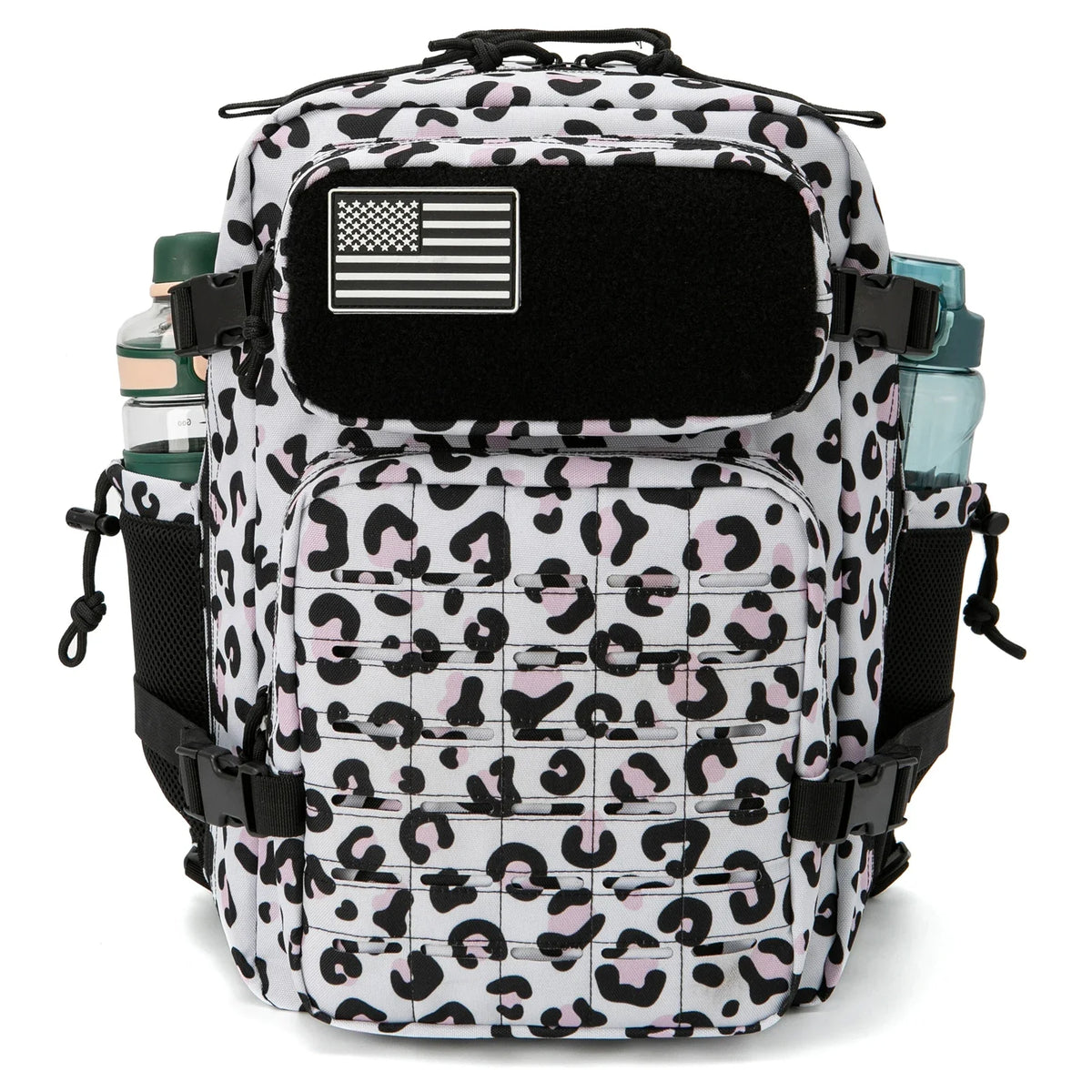 25/45L Women/Men Backpack for Tactical Laser Cut Molle Heavy Duty Backpack School Bag Gym Rucksack Treeking with Dual Cup Holder