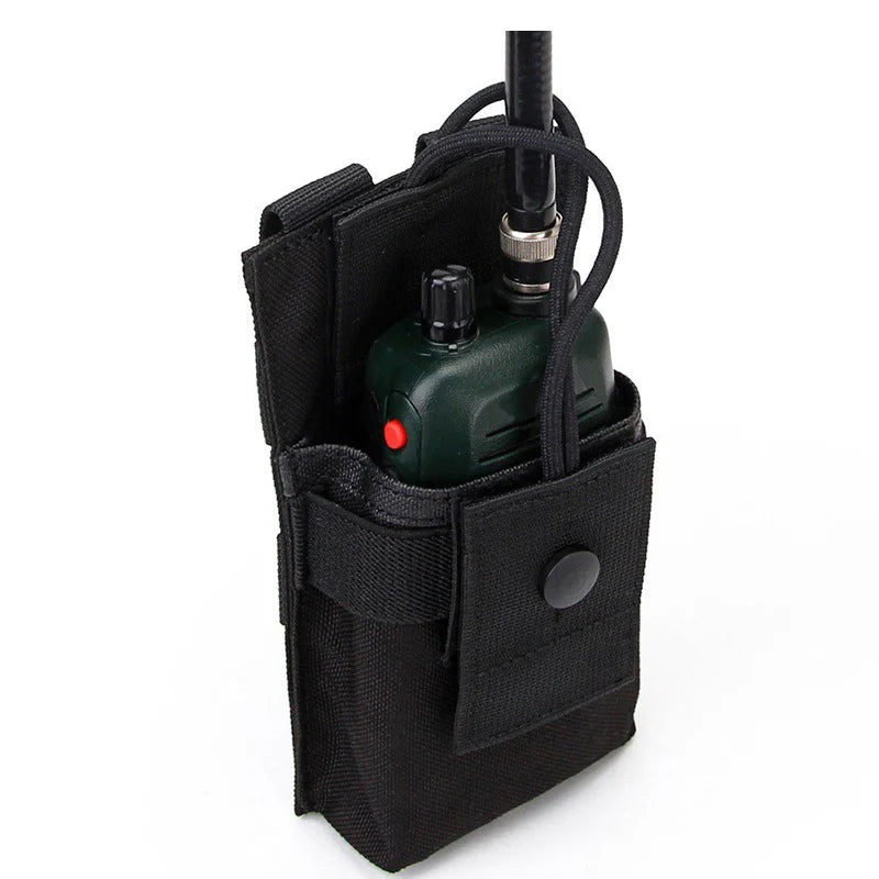 Molle System Walkie-talkie Bag Multifunctional Camouflage Accessory Bag Outdoor Sports Wireless Calling Machine Bag Pocket