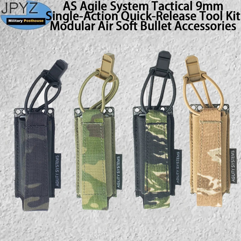 AS Agile System Tactical 9mm Single-Action Quick-Release Tool Kit Modular Air Soft Bullet Accessories