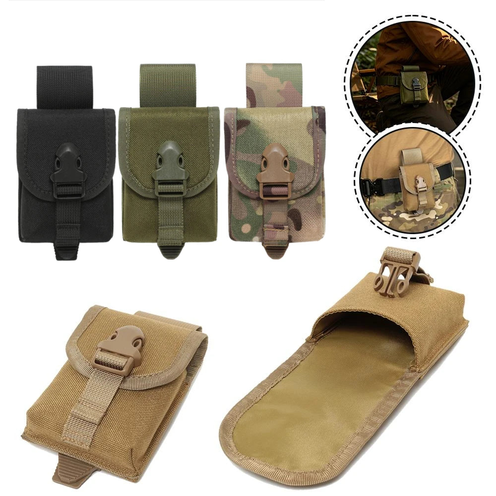 Tactical Molle Utility Bag Oxford Multi Functional Waist Pack Gadget Tool Bag Outdoor Hunting Travel Cycling Phone Accessories