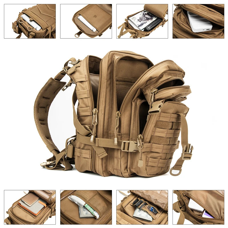 LQARMY Men Mochilas Tactical Backpack 30L Nylon Outdoor Waterproof Rucksack Hiking Camping Mochila Tatica Militar Hunting Bags
