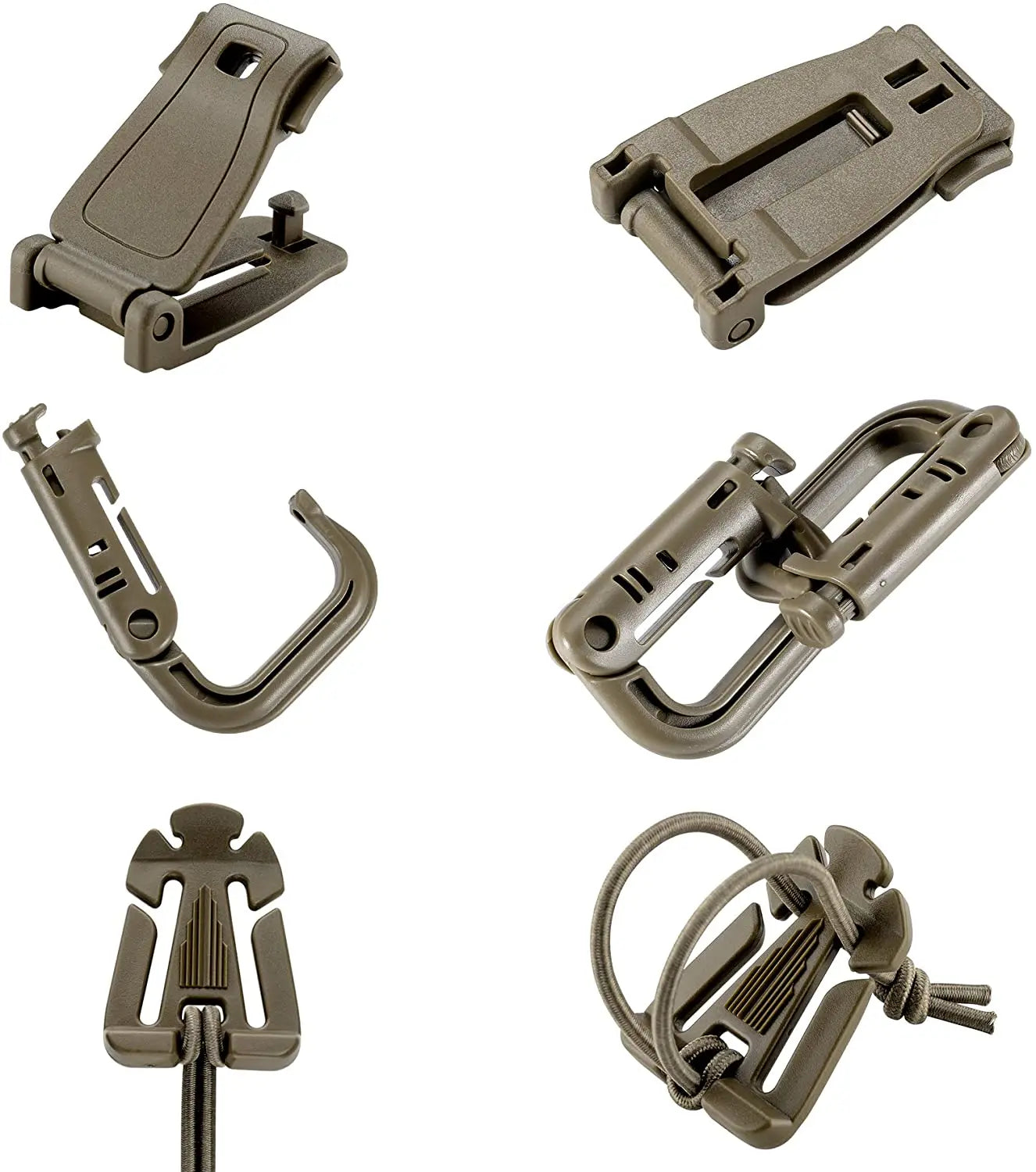 Molle Accessories Kit of 13 Outdoor Tactical Backpack Vest Waistband Locking Gear Mesh Support Elastic Buckle Hunting accessory