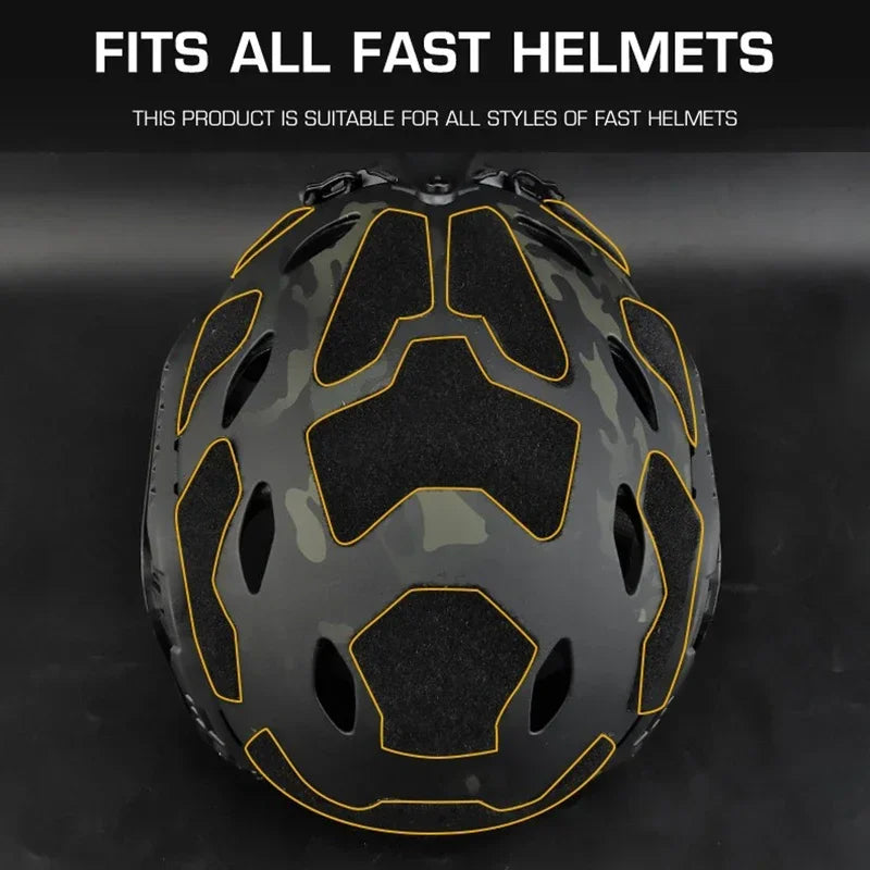 Ultra-high Cut Helmet Magic Sticker Quick Helmet Patch Hook and Ring Fastener Adhesive Magic Sticker Helmet Accessory