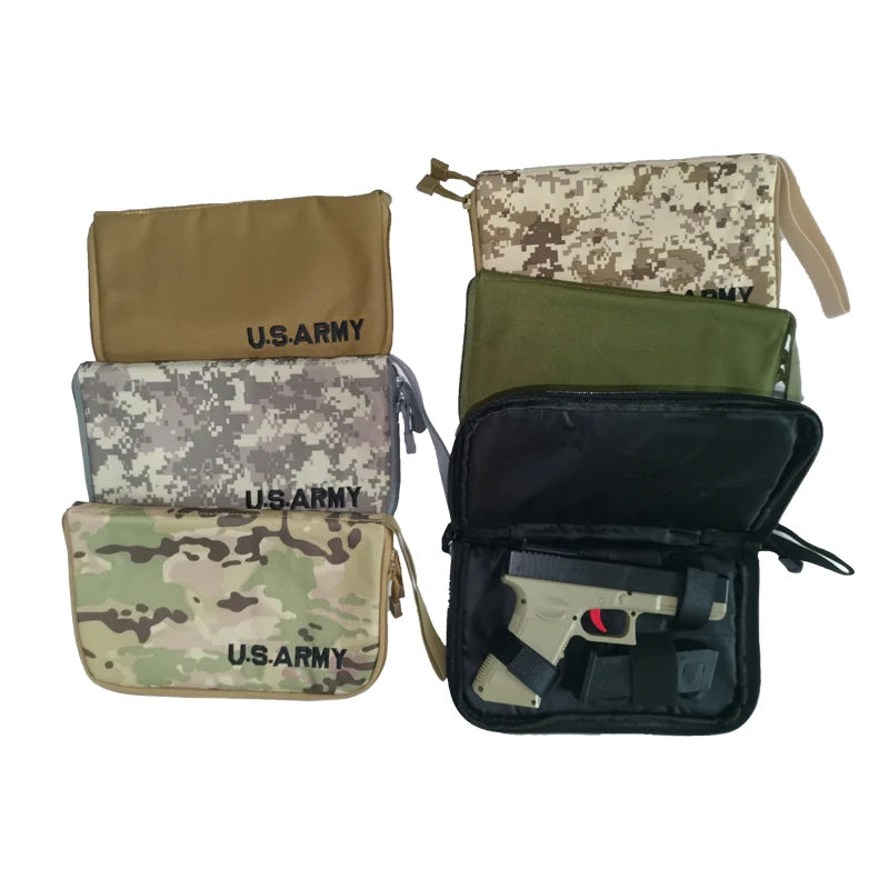 Tactical Concealed Pistol Carry Bag Portable Gun Holster Case Hunting Handgun Carrier Pouch Protection Outdoor Accessories