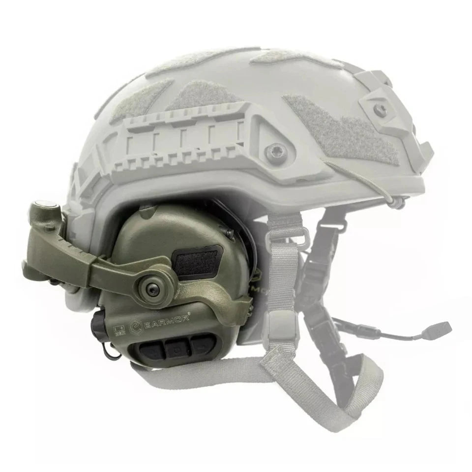 EARMOR Tactical Noise-Canceling Earmuff M32 SE Hunting Electronic Hearing Protection Headset with PTT&Helmet ARC Bracket