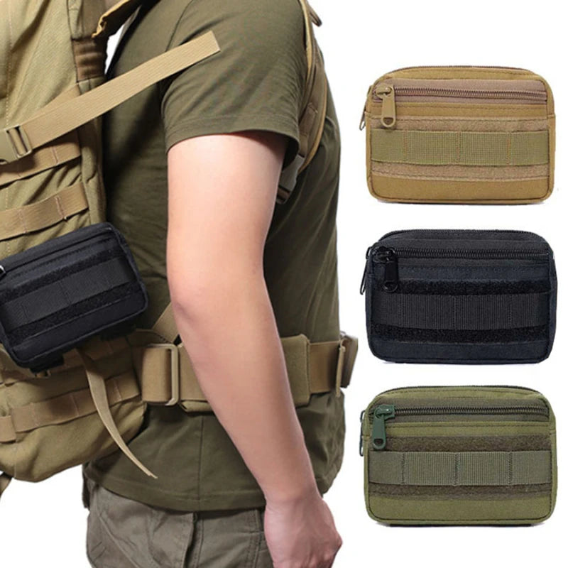 Molle Utility EDC Waist Bag Tactical Pouch Medical First Aid Bag Outdoor Survival EDC Tool Kit Belt Pouch Sports Hunting Bag