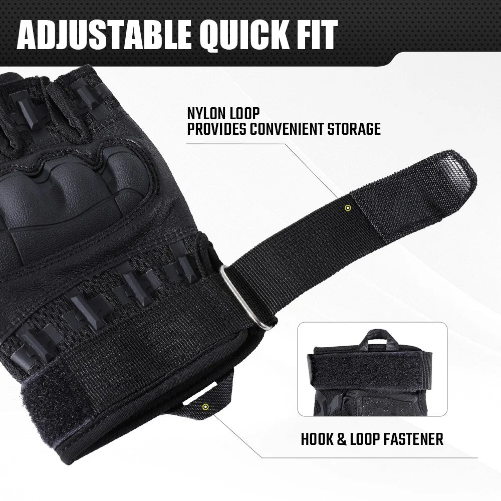 Outdoor Hunting Gloves Fingerless Men Touch Screen Sports Cycling Hiking Camping Shooting Paintball Non-slip Protection Gear Men