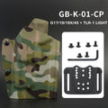 Kydex Gun Holster Tactical G17 Light Bearing Waist Holster for G17/19/19X/45/43 with Light TLR-1 X400 X300 XC1