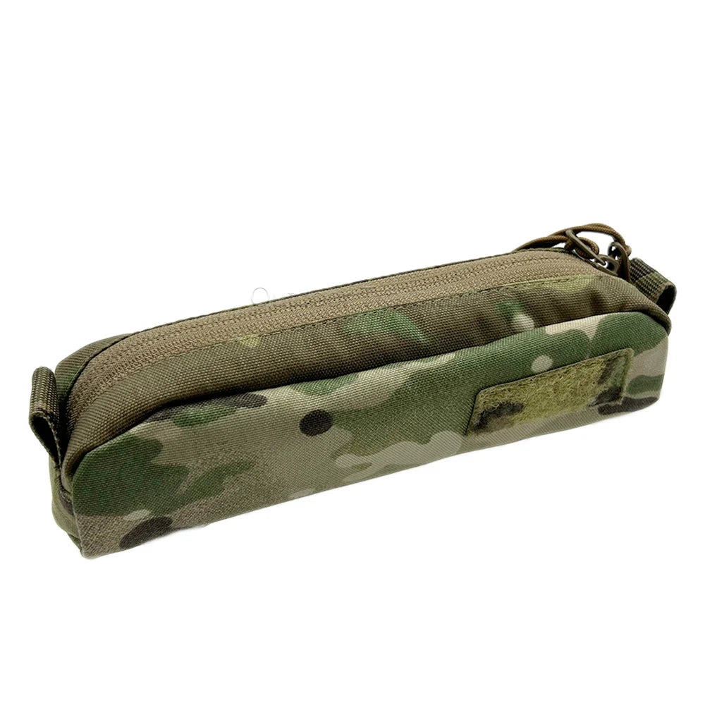 Tactical Pencil Case EDC Tools Small Pouch Nylon Durable Compact Zipper Pencil Case Storage Bag Outdoor Hunting Accessories