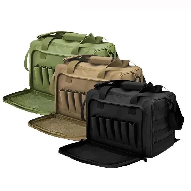 Gun Range Storage Bag with MOLLE System, Durable Shoulder Pack for Outdoor Equipment & Accessories