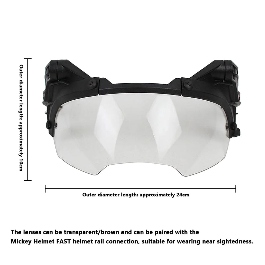 Tactical Helmet Flip Goggles Adjustable  Airsoft Paintball FAST Helmet Windproof Anti Fog CS Wargame Protection Goggles