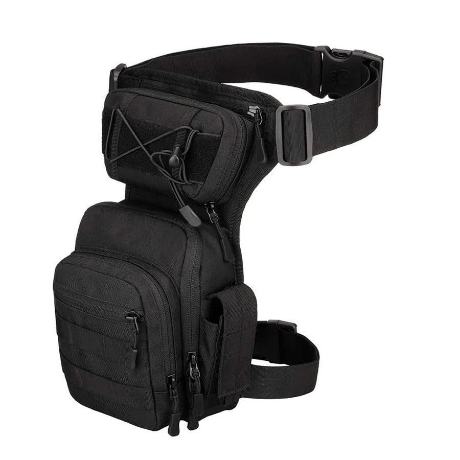 Hunting Leg Bag Molle Adjustable Waist Leg Bag Durable Fabric Cycling Hiking Outdoor Hunting Men's Practical Hip Bag