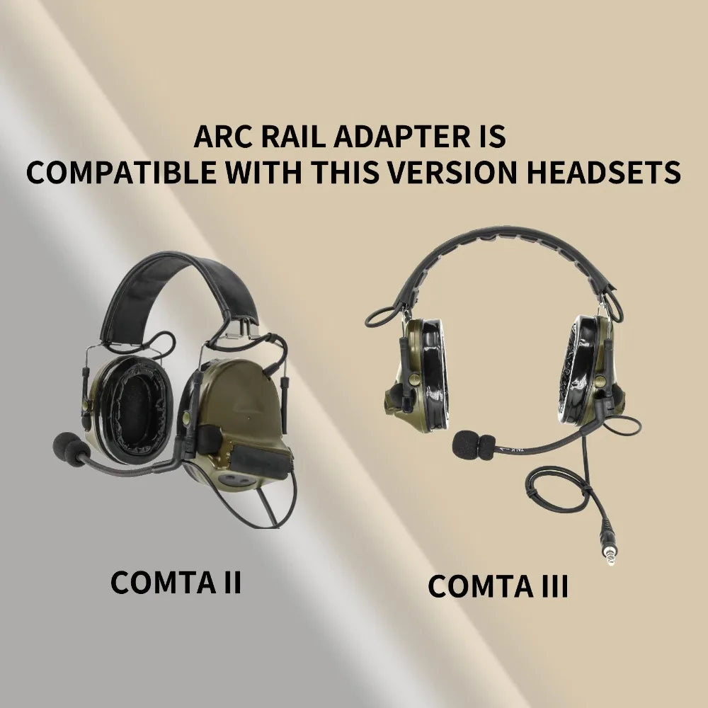 Hearangel ARC Rail Adapter Accessories for Comta ii Comta iii Tactical Headsets Upgade Version
