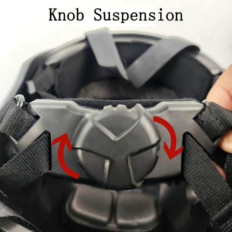 FAST Tactical Riot Helmet ABS 4-Point Suspension Adjustable Head Circumference for Military CS Airsoft Outdoor Protection