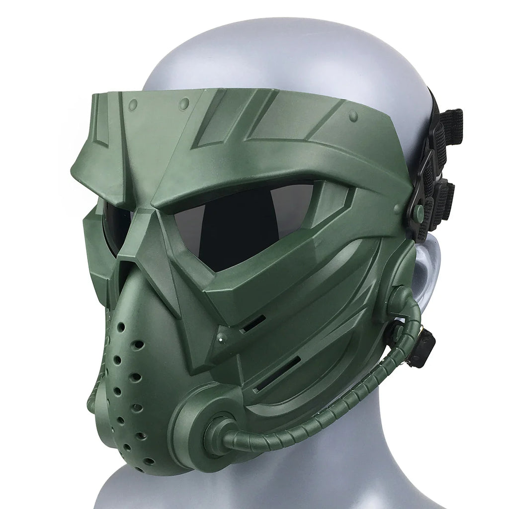 Full Face Protection-Mask Tactical Mask Alien Breathable Ventilation for Paintball and Cosplay Enthusiasts