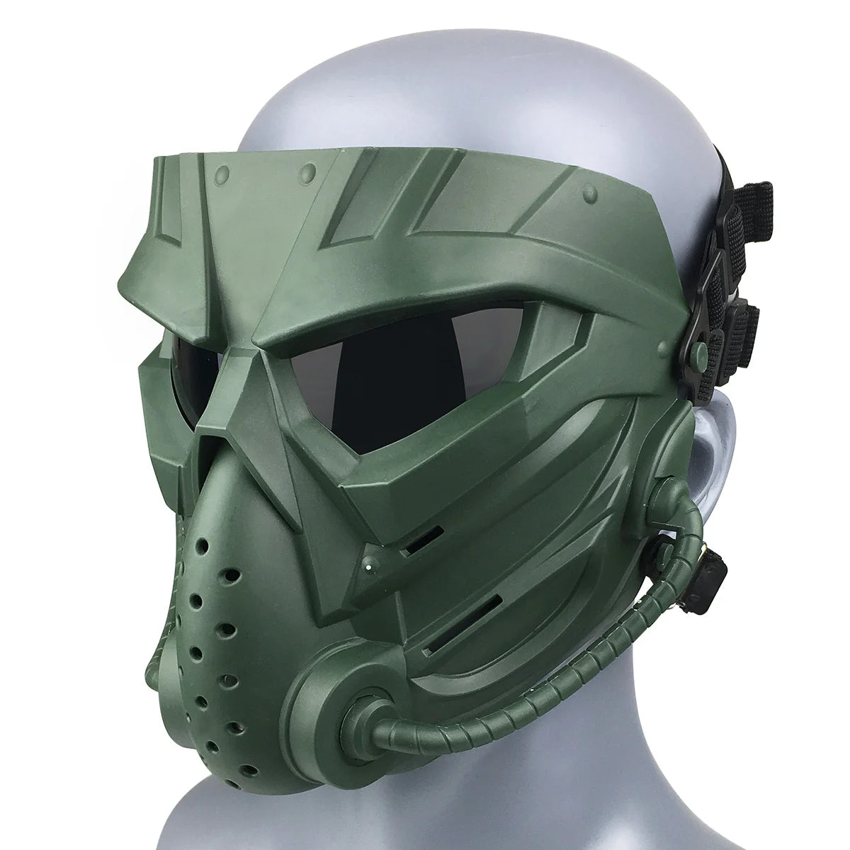 Full Face Protection-Mask Tactical Mask Alien Breathable Ventilation for Paintball and Cosplay Enthusiasts