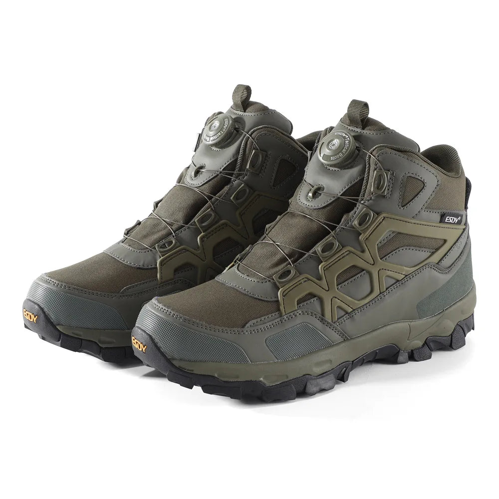 ESDY Brand Tactical Hunting Hiking Boots Outdoor Quick Reaction Breathable Men Shoes Ankle Boots Safety Climbing Shoes